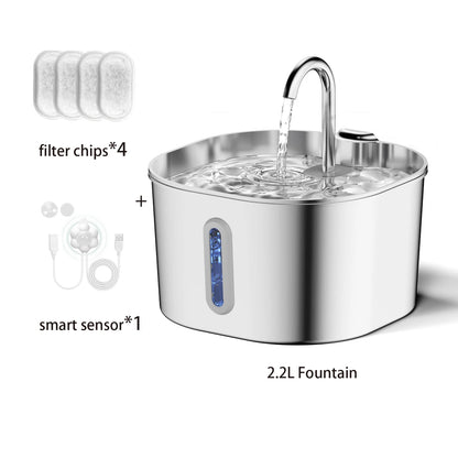 2.2L Automatic Water Fountain – With Motion Sensor