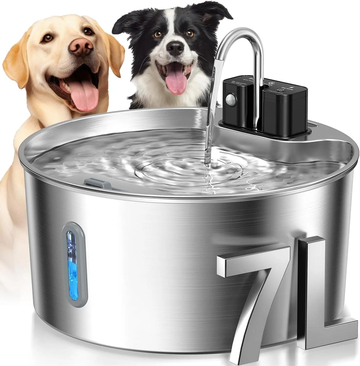 7L Wireless Recharging Fountain – With Motion Sensor