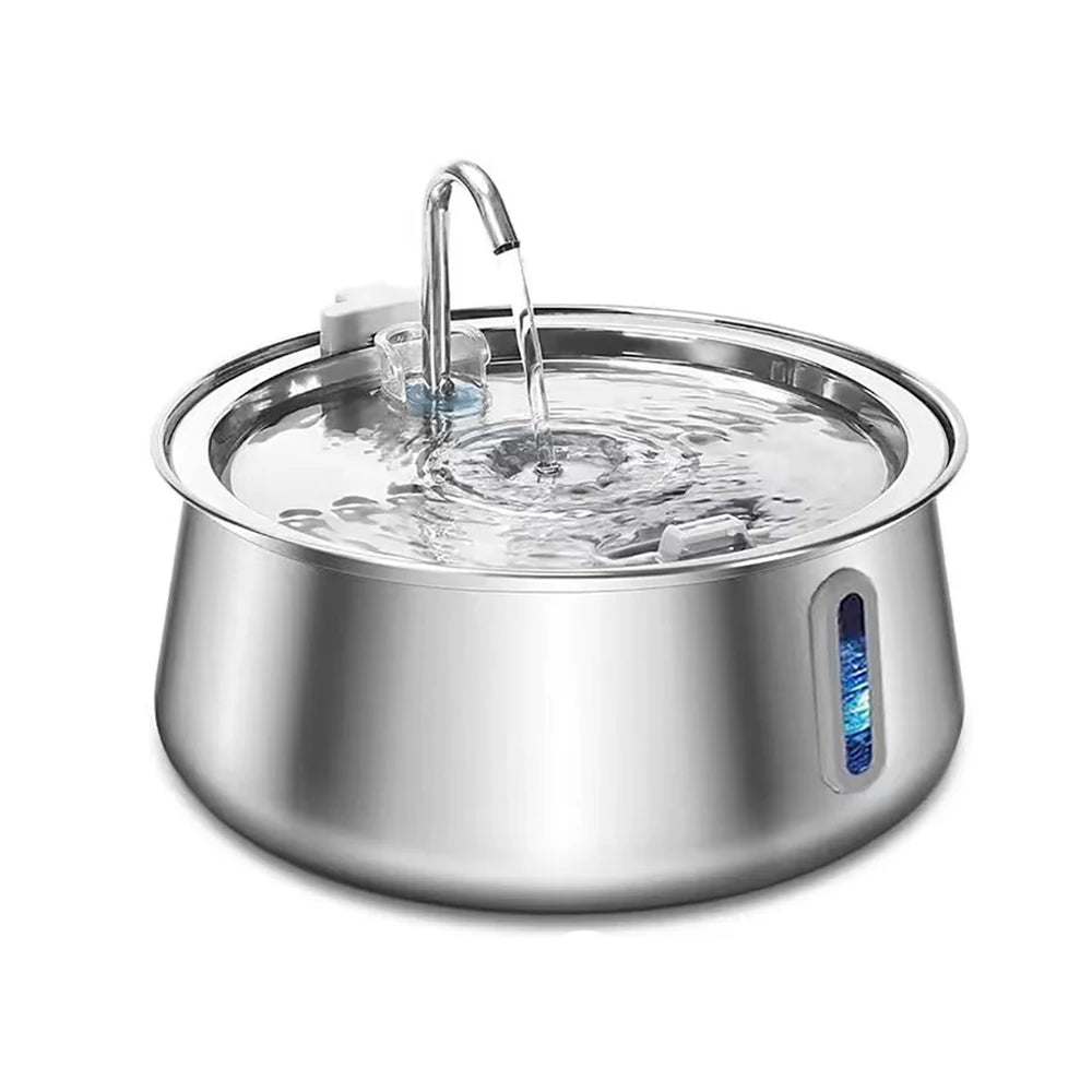 4L Cat Fountain Stainless Steel Feeder – No Sensor (Manual Fill)